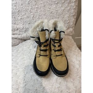 Sorel Women's Brown Leather Lace Up Outdoor Hiking Boot Shoes Size 7.